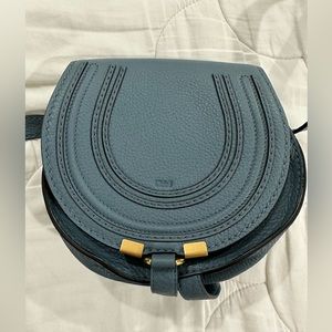 Chloe Small Marcie Saddle Bag - Mirage Blue